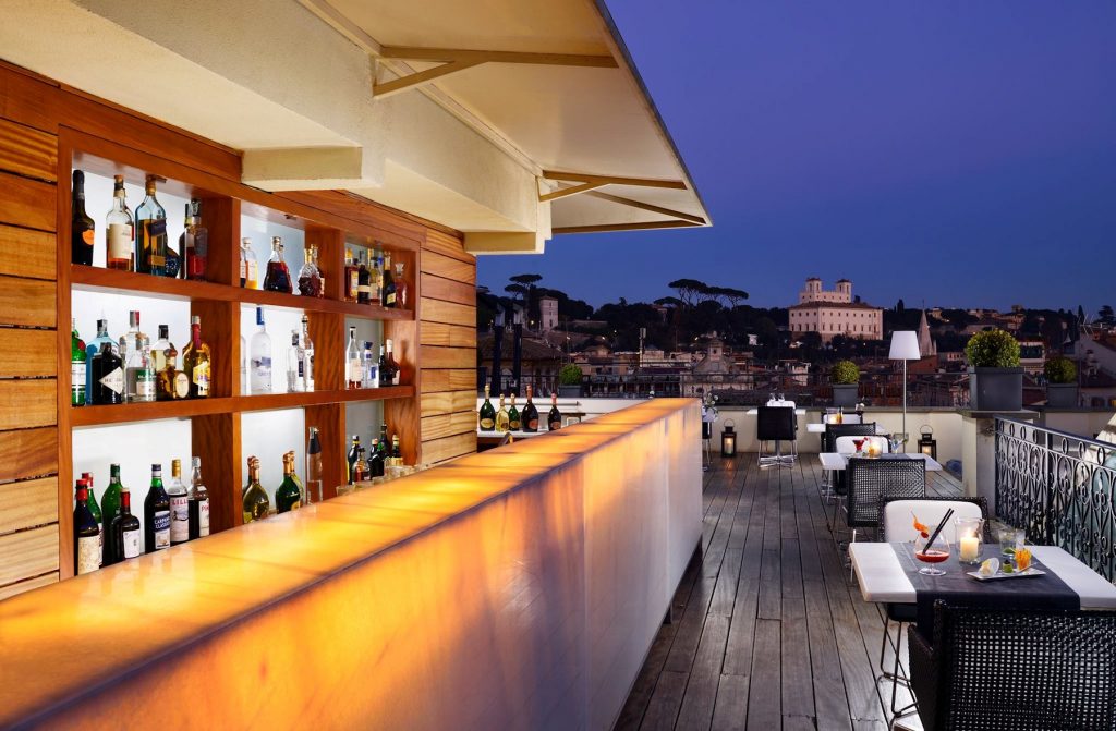 The First Roma Arte Hotel Rome, Italie : Terrasse panoramique Acquaroof