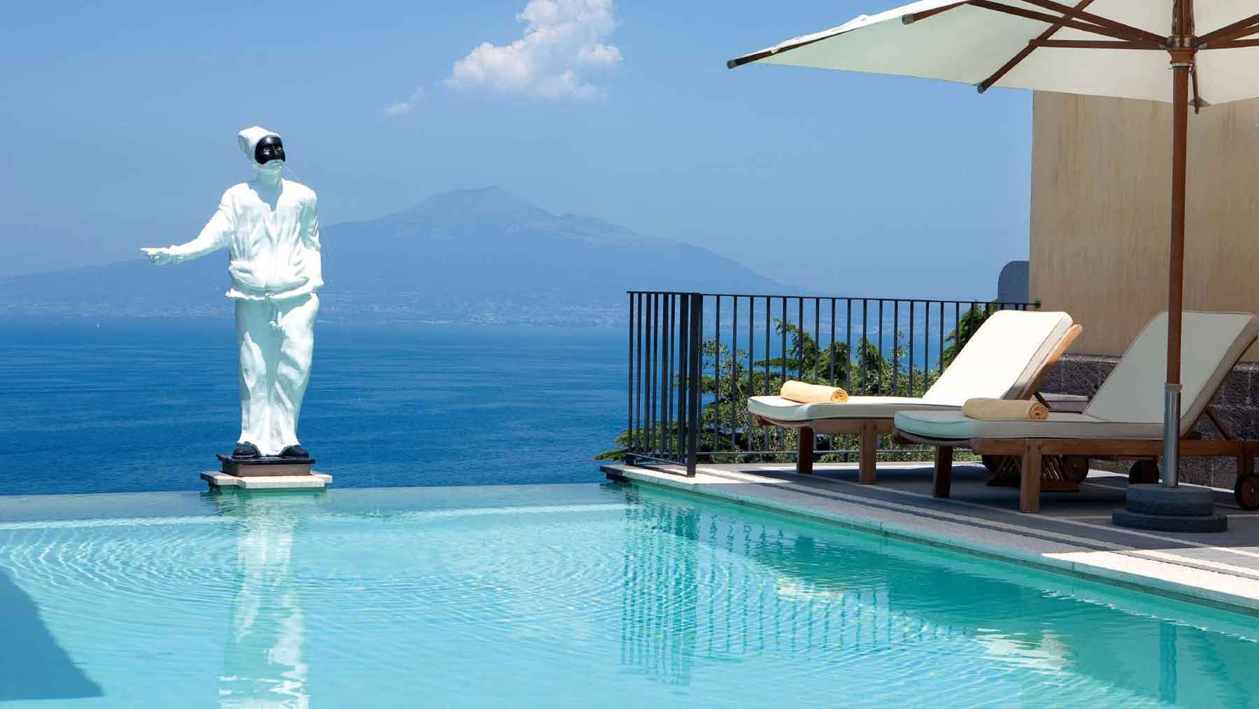 Piscine du Grand Hotel Angiolieri - Seiano, Vico Equense près de Sorrente Italie
