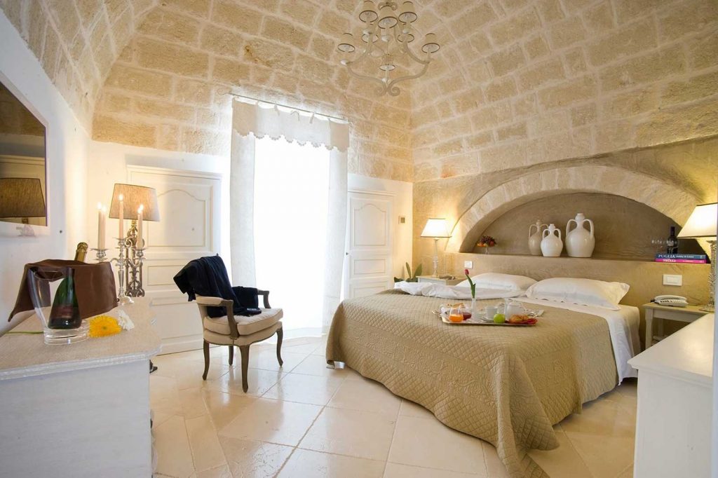 Chambre deluxe Don Ferrante, hotel de charme Monopoli Italie (Pouilles)