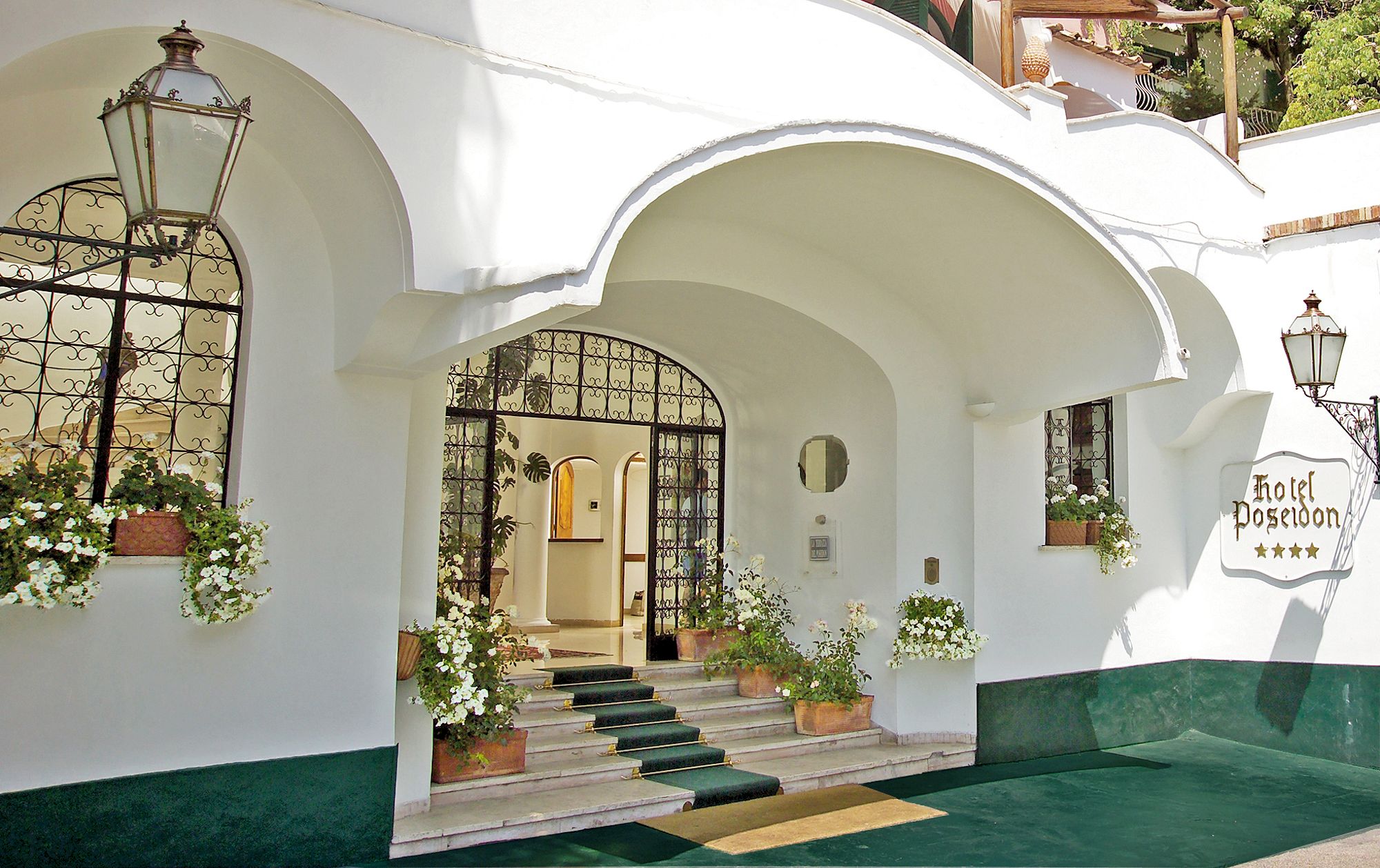 Entrée de l'hôtel Poseidon Positano (Italie)