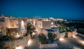 Borgo Egnazia, hotel 5 étoiles dans les Pouilles - Italie du sud (vue de nuit)