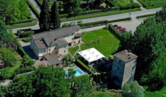 Relais Torre Santa Flora, hotel de charme en Toscane, Italie (vue aérienne)