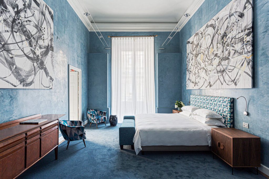 Chambre 209 décorée par l'artiste Vicky Barranguet (Hotel Galleria Vik Milano, Italie)